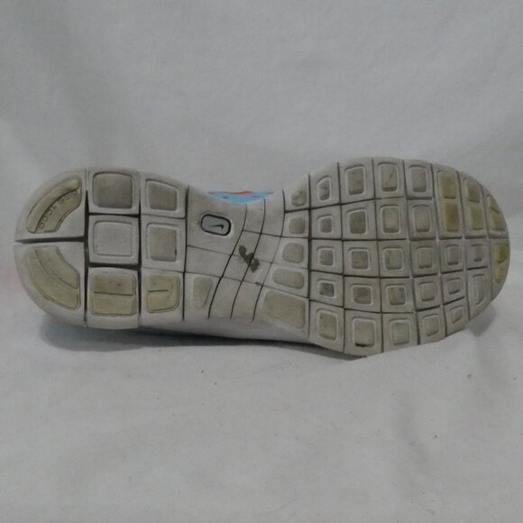 NIKE | 6.5Y | Nike Free 5.0 Turquoise Blue & Neon Orange Sneakers - Gym - Shoe - Picture 13 of 14